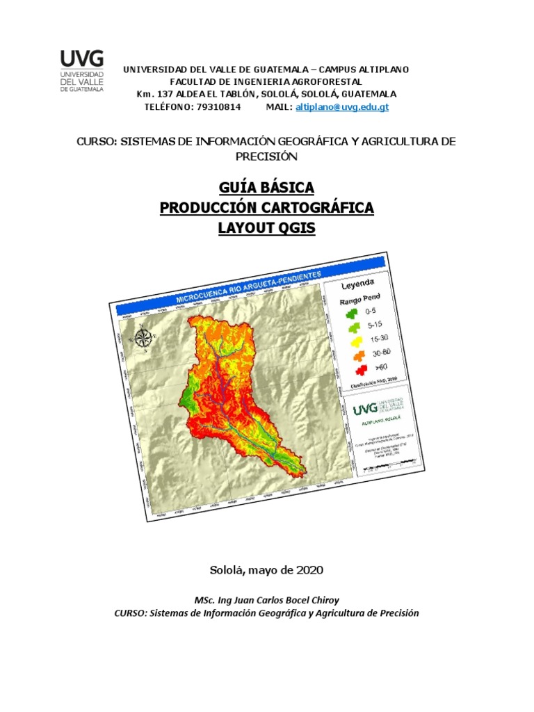 Mapa UVG Altiplano | PDF | Mapa | Sistema de información geográfica