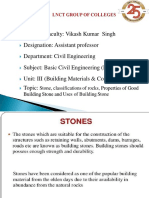 Vikash Kumar Singh: Properties & Uses of Building Stones