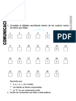 Ficha de Orden Alfabetico para Segundo de Primaria