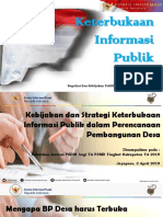 Keterbukaan Informasi Desa