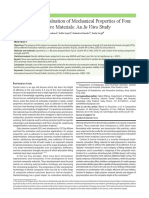 A Comparative Evaluation of Mechanical Properties of Four Different Restorative Materials- An In Vitro Study