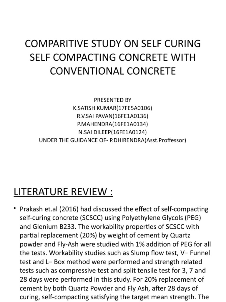 Self Curing Self Compacting Concrete | PDF | Fly Ash | Polyethylene Glycol