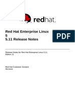 Release Notes For Red Hat Enterprise Linux 5.11 Edition 11