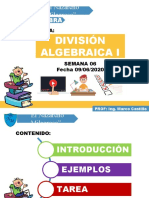 Semana (6) Division Algebraica I