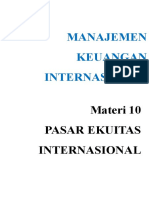 Materi 10 - Pasar Ekuitas Internasional