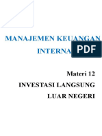 Materi 12 - Investasi Langsung Luar Negeri