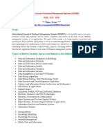 International Journal of Database Management Systems (IJDBMS)