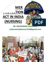 Consumer Protection Act in India (Nursing) : Dr. Maheswari Jaikumar