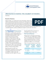 Urbanization in Pakistan The Availability of Housing