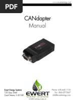 Candapter Manual: © 2008 Ewert Energy Systems, Inc