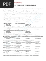 BÀI TẬP PHRASAL VERBS 