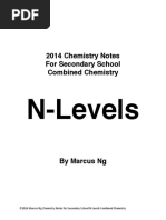 N-Levels: 2014 Chemistry Notes For Secondary School Combined Chemistry