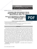 Desarrollo urbano sostenible Megalópolis Lima 2050