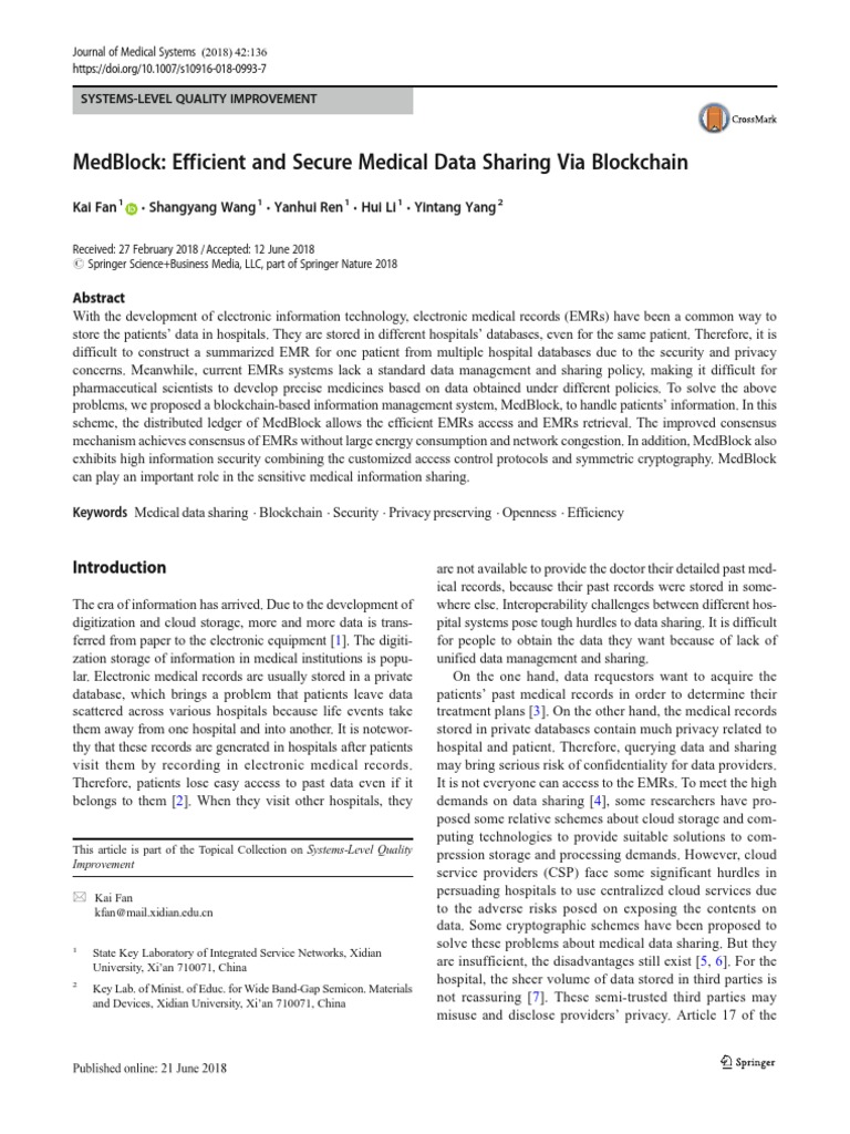 p74-MedBlock - Efficient and Secure Medical Data Sharing Via Blockch ...