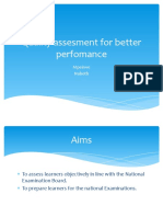 Quality Assesment For Better Perfomance