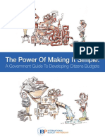 The Power of Making It Simple:: A Government Guide To Developing Citizens Budgets