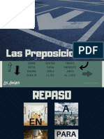 Las Preposiciones de lugar