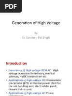 Generation of High Voltage: by Er. Sandeep Pal Singh