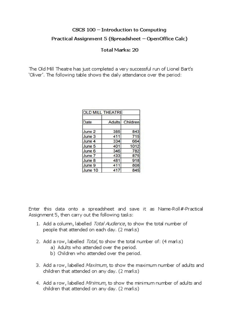 CSCS100 - Practical Assignment 5 | PDF