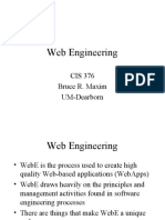 Web Engineering: CIS 376 Bruce R. Maxim UM-Dearborn