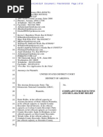 DNC Suit on Arizona Absentee Voting