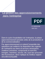 Gestion Des Approvisionnements DR Derghoum