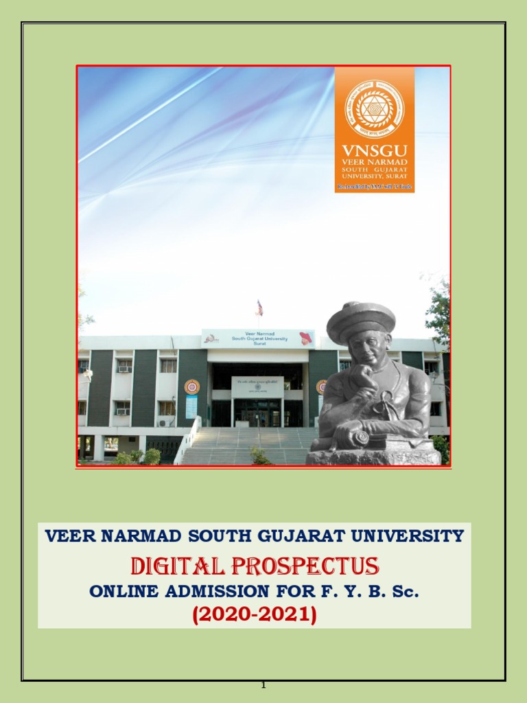Digital prospectus veer narmad south gujarat university online