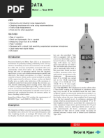 Product Data: Precision Sound Level Meter - Type 2232