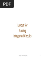 Layout For Analog Integrated Circuits: Analog IC Prof. Guoxing Wang 1