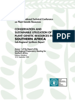 Southern Africa: Conservation and Sustainable Utilization of Plant Genetic Resources in