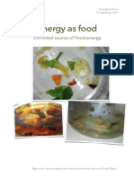 Energy As Food