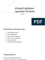 Distributed Database Management Systems: Week-4