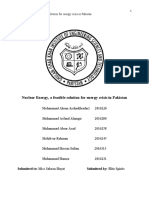 Feasibilty of Nuclear Energy