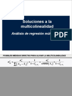 Multicolinealidad Soluciones