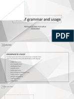 Grammar and Usage Test Review for Muhammad Aldin Ramadhan