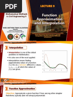 Lecture 9 - Function Approximation and Interpolation