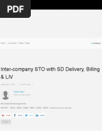 Inter-Company STO With SD Delivery, Billing & LIV - SAP Blogs