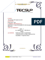 Práctica Calificada N° 2 de Tecnología de Equipo Pesado C21-1 (TCEP21