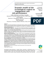 Testing A Dynamic Model of The Impact of Psychological Capital On Work Engagement and Job Performance