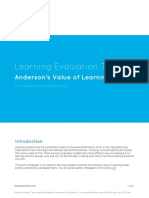 Learning Evaluation Theory:: Anderson's Value of Learning Model