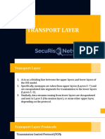 Transport Layer - Functionalities and Protocols