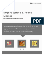 Empire Spices Foods Limited