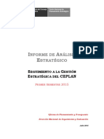 Informe de Analisis Estrategico Del Ceplan Al Primer Semestre 2015 Okok