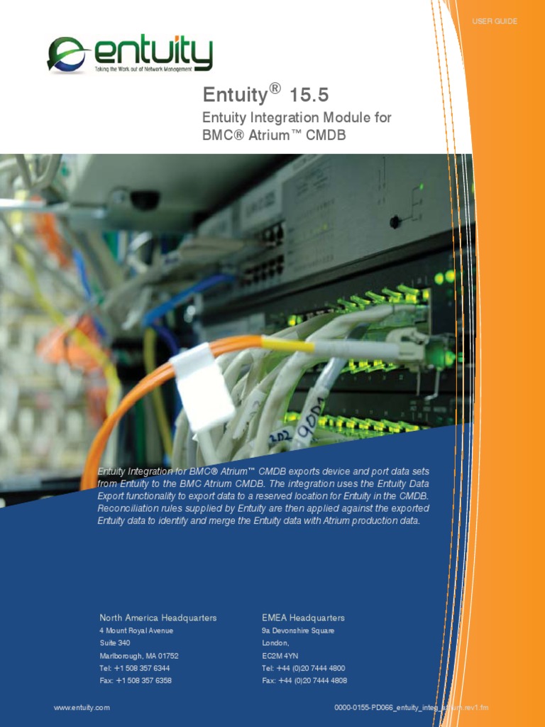 Entuity 15.5: Entuity Integration Module For BMC® Atrium™ CMDB | PDF ...