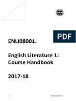 English Literature 1 Handbook 2017-18 0