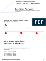60 REAL TIME FIRST AID Multiple Choice Questions and Answers