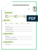 Valoración Funcional en MFR.