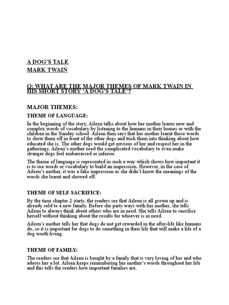 A Dog's Tale | PDF