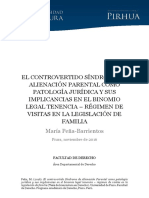 EL CONTROVERTIDO SÍNDROME DE Alineacion Parental Como Patologica Juridica PDF