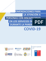 Recomendaciones para Atención de Personas Con Discapacidad PDF